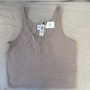 NWT Aritzia Tna Chill Bergman Tank - Heather Warm Taupe size XL
